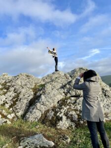 Ariat English Countryside Nicasio photoshoot Josh LaCunha photographer English countryside fashion Mystic beauty photoshoot Rolling hills and fog photography Ariat countryside lifestyle