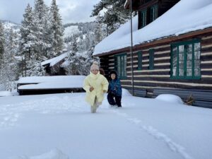 LL Bean winter photoshoot Winter wonderland photography Snowy wilderness photoshoot LL Bean winter gear Cathrine Wessel photographer Outdoor adventure photography Snow-covered landscape photoshoot